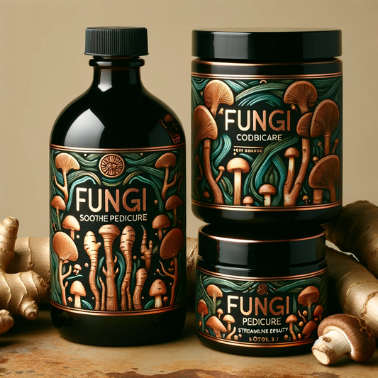 Fungi Soothe Pedicure: Mushroom & Ginger Kit